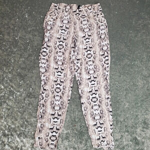 H&M Tan Snake Print Pants